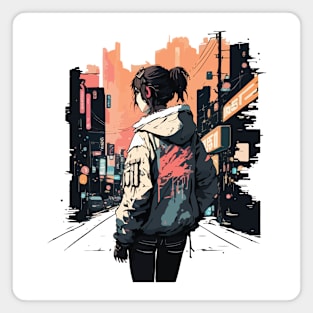 Japanese Street Cyberpunk Tokyo Streetwear4 Magnet